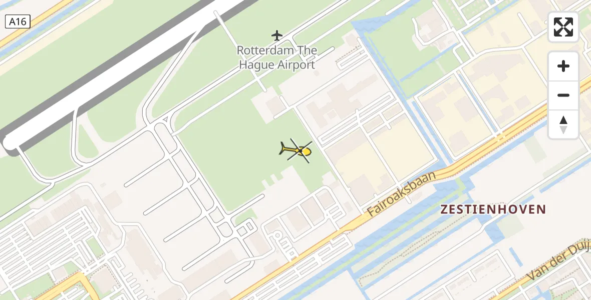 Routekaart van de vlucht: Lifeliner 2 naar Rotterdam The Hague Airport