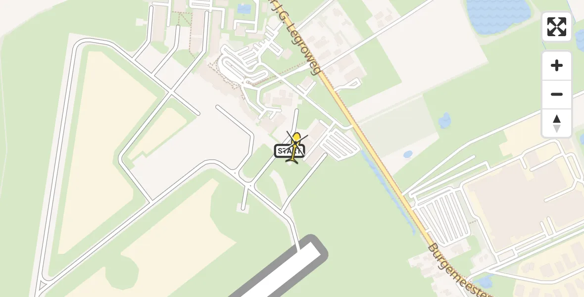 Routekaart van de vlucht: Lifeliner 4 naar Groningen Airport Eelde, Machlaan