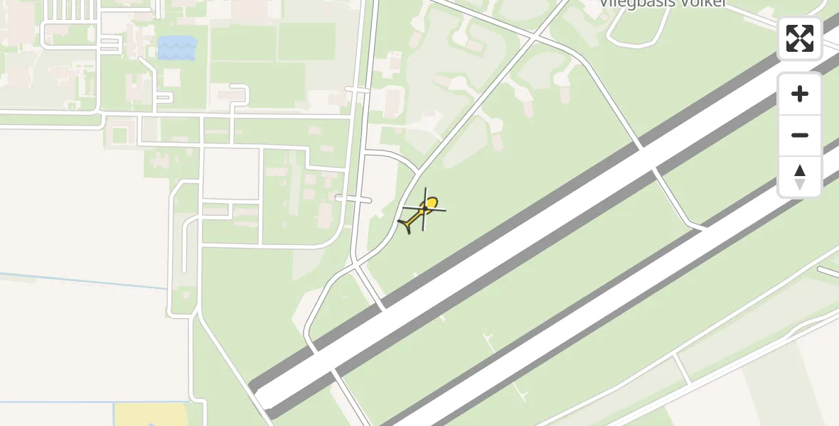 Routekaart van de vlucht: Lifeliner 3 naar Vliegbasis Volkel