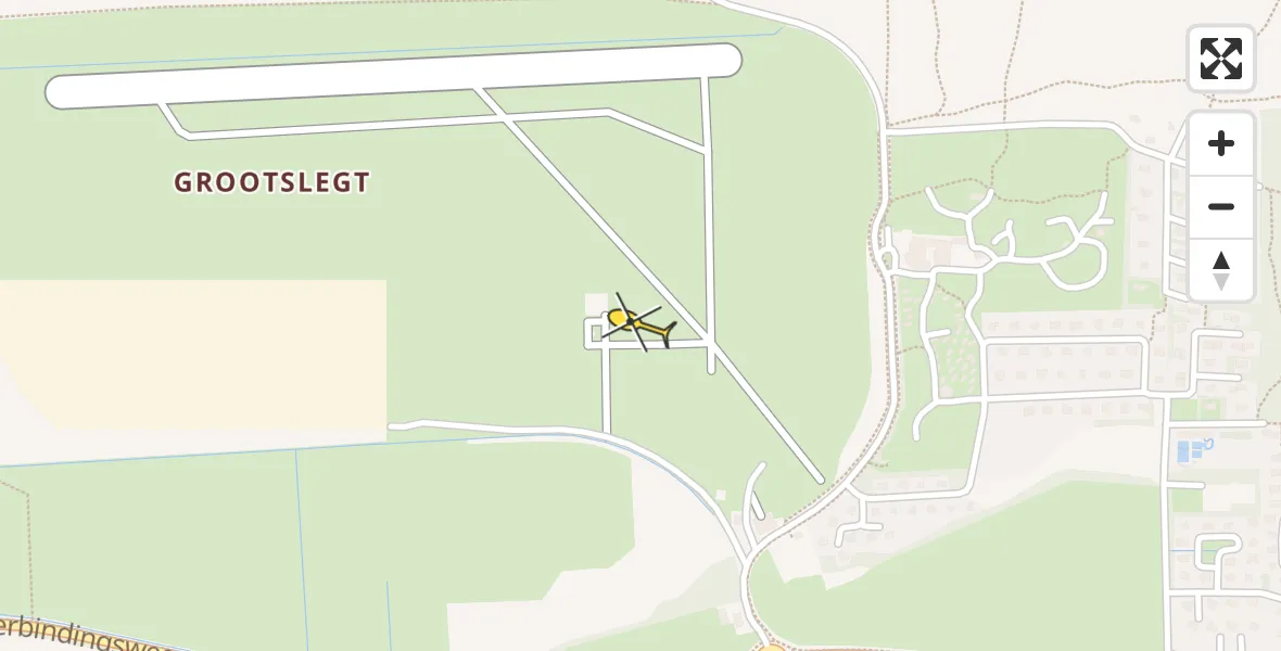 Routekaart van de vlucht: Ambulancehelikopter naar Ameland Airport Ballum