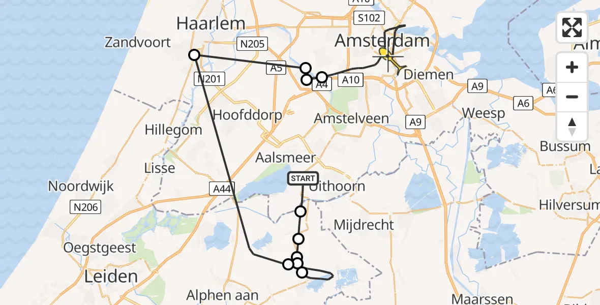 Routekaart van de vlucht: Politiehelikopter naar Amsterdam, Bezworen Kerf