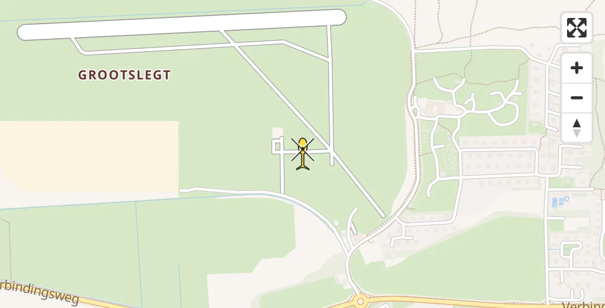 Routekaart van de vlucht: Ambulancehelikopter naar Ameland Airport Ballum