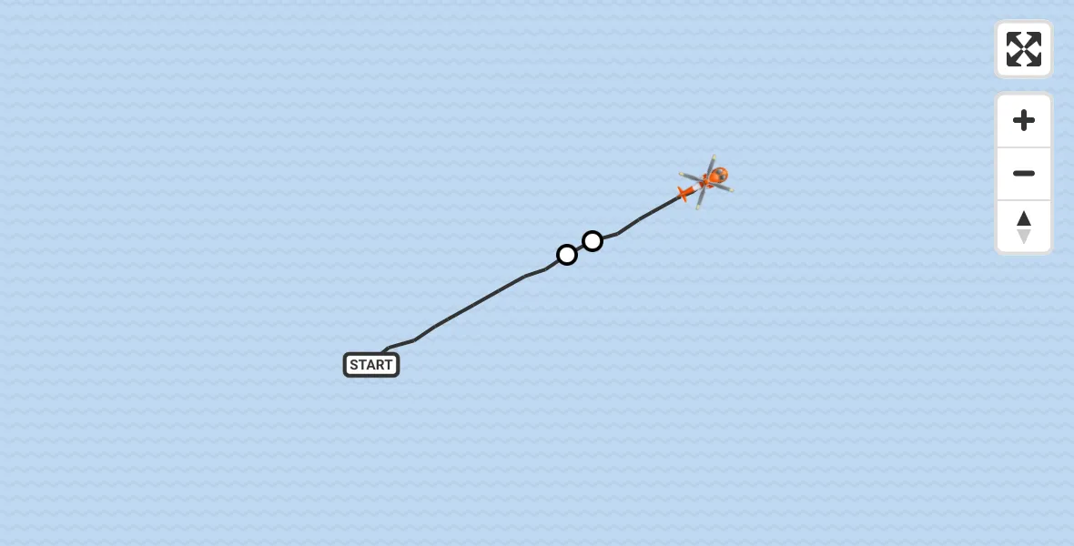 Vluchtroute Kustwachthelikopter West-Terschelling - , 02 april 2025, 17:35