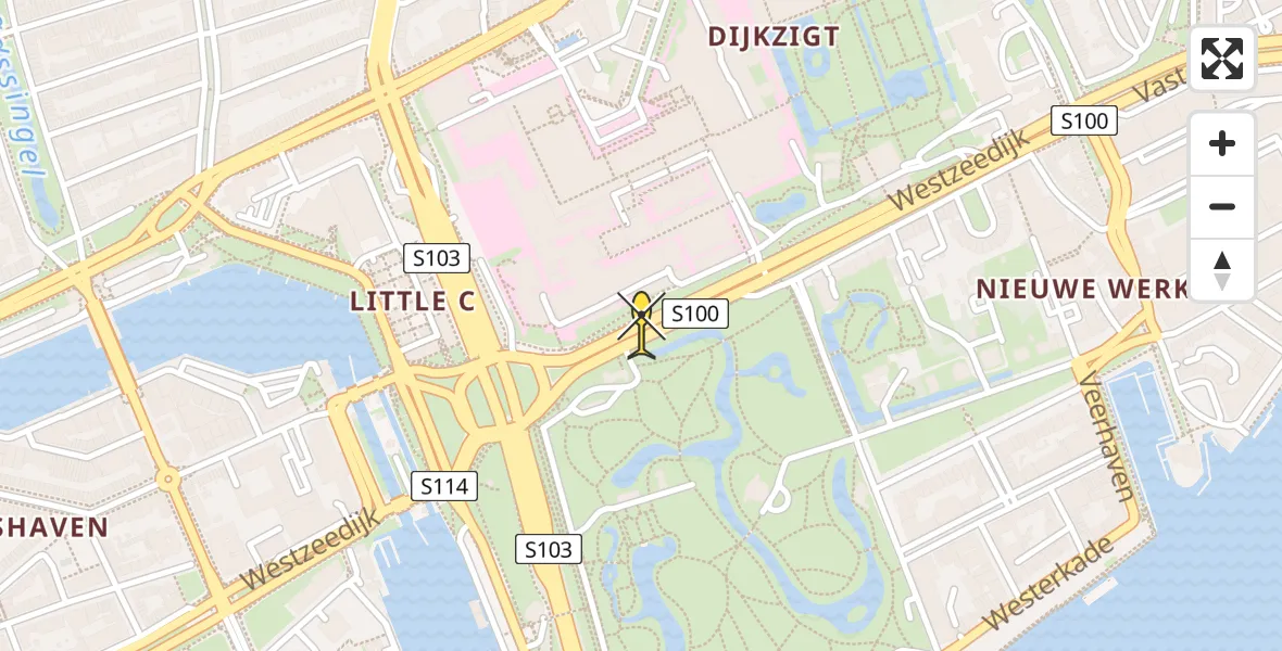 Routekaart van de vlucht: Lifeliner 2 naar Erasmus MC