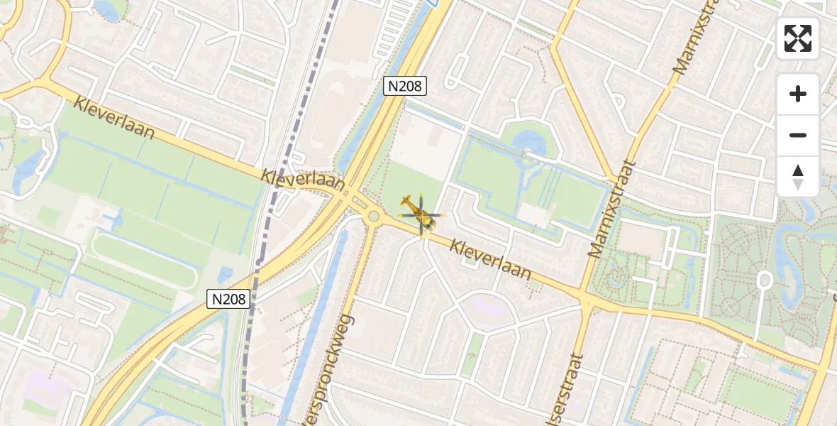 Vluchtroute Traumahelikopter Haarlem - Haarlem, 04 april 2025, 10:41