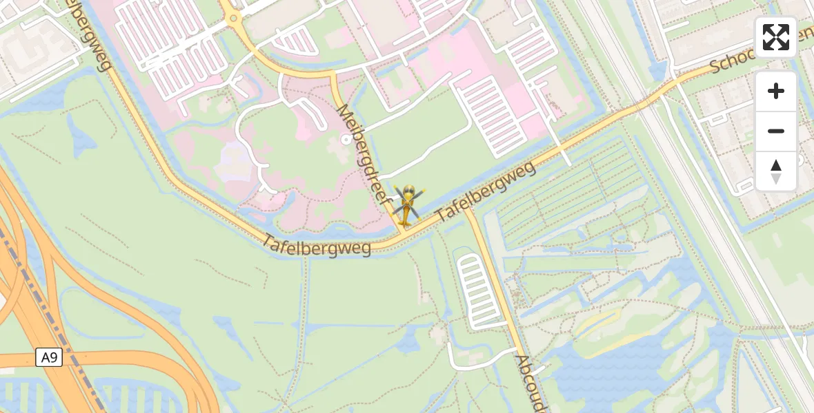 Vluchtroute Traumahelikopter Academisch Medisch Centrum (AMC) - Academisch Medisch Centrum (AMC), 04 april 2025, 13:37