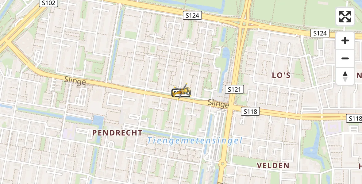 Vluchtroute Traumahelikopter Rotterdam - Rotterdam, 04 april 2025, 15:46