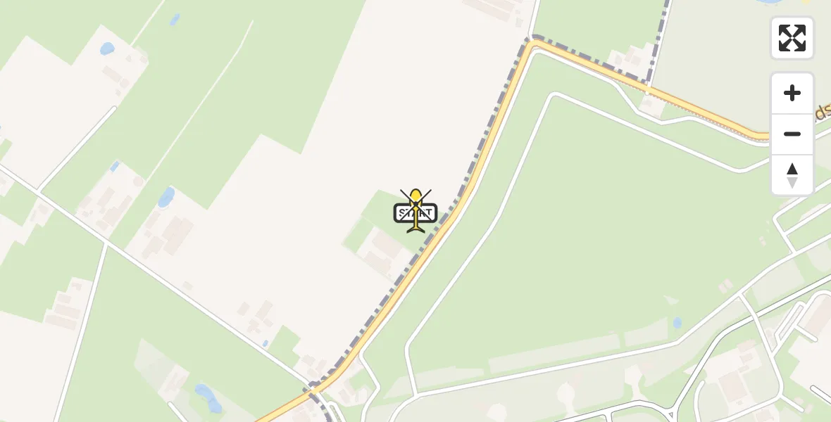Routekaart van de vlucht: Lifeliner 2 naar Eindhoven Airport, Landsardseweg