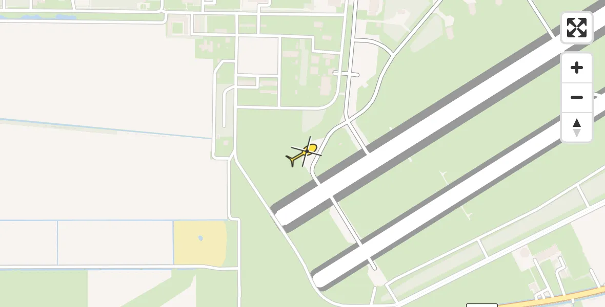 Routekaart van de vlucht: Lifeliner 3 naar Vliegbasis Volkel