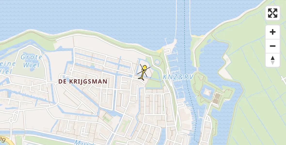 Routekaart van de vlucht: Lifeliner 1 naar Muiden