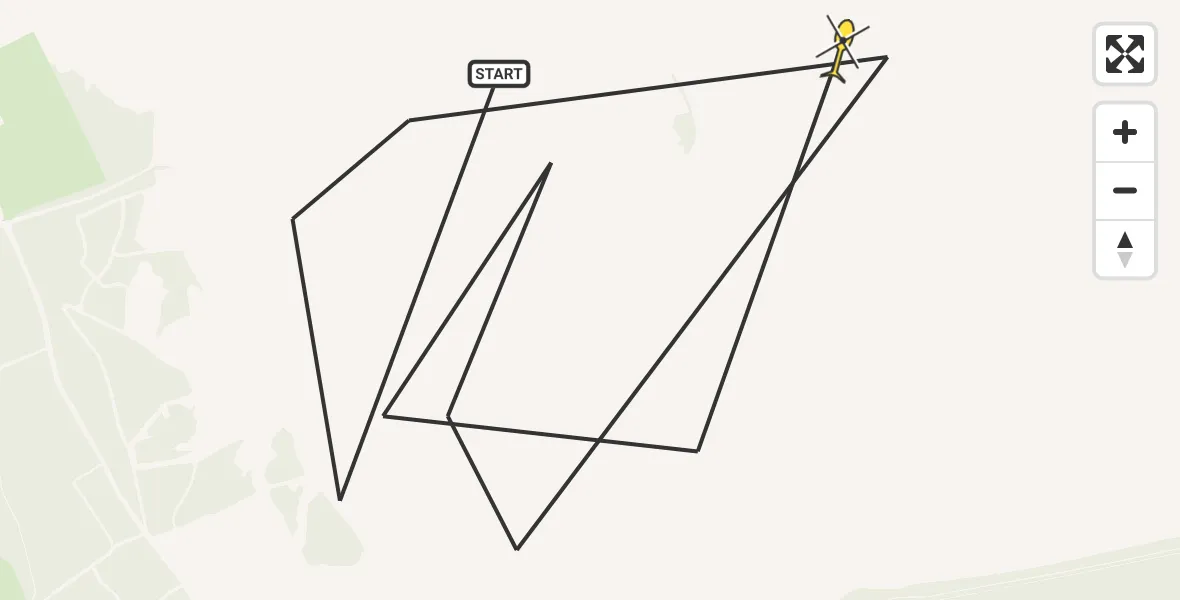 Routekaart van de vlucht: Politiehelikopter naar Ermelo, Houtdorperveld