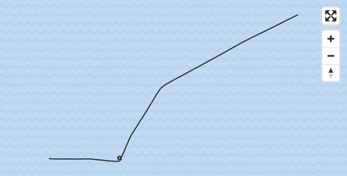 Routekaart van de vlucht: Kustwachthelikopter naar 