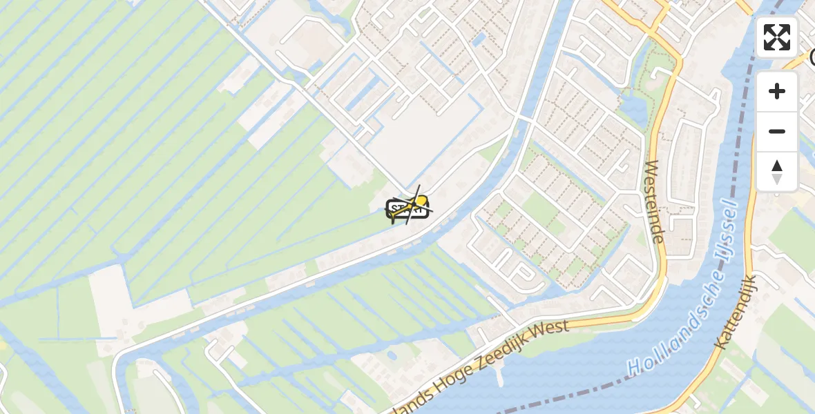 Routekaart van de vlucht: Lifeliner 2 naar Moordrecht, Vierde Tochtweg
