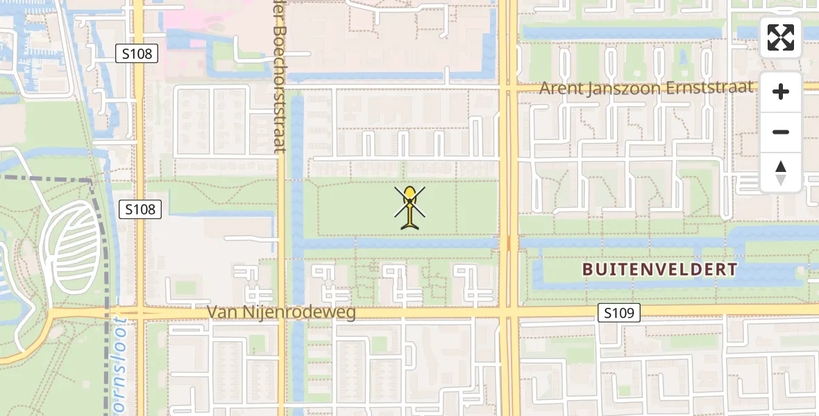 Routekaart van de vlucht: Lifeliner 1 naar VU Medisch Centrum Amsterdam