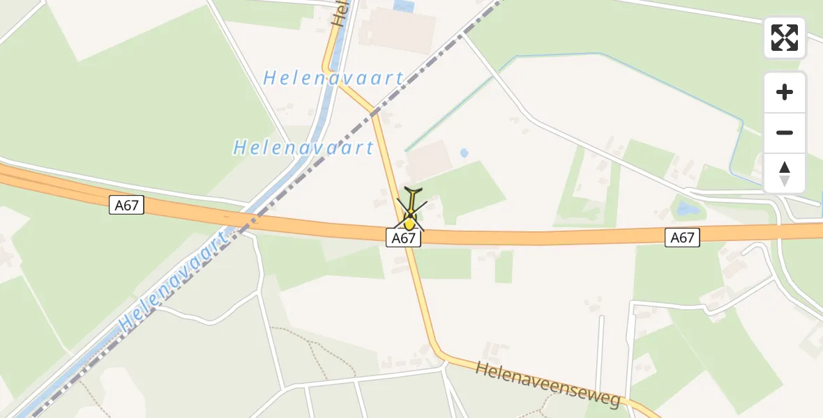 Routekaart van de vlucht: Lifeliner 3 naar Grashoek