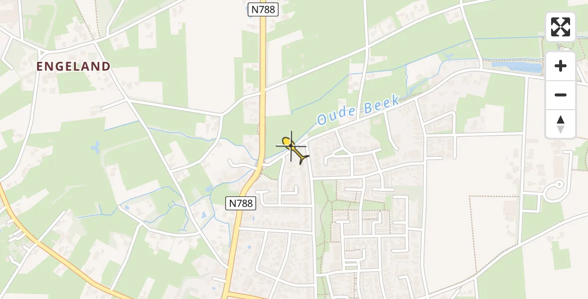 Routekaart van de vlucht: Lifeliner 3 naar Beekbergen