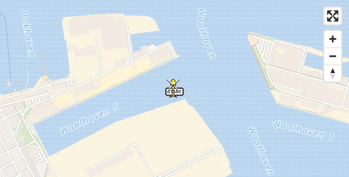 Routekaart van de vlucht: Politiehelikopter naar Rotterdam, Broekman Project Services