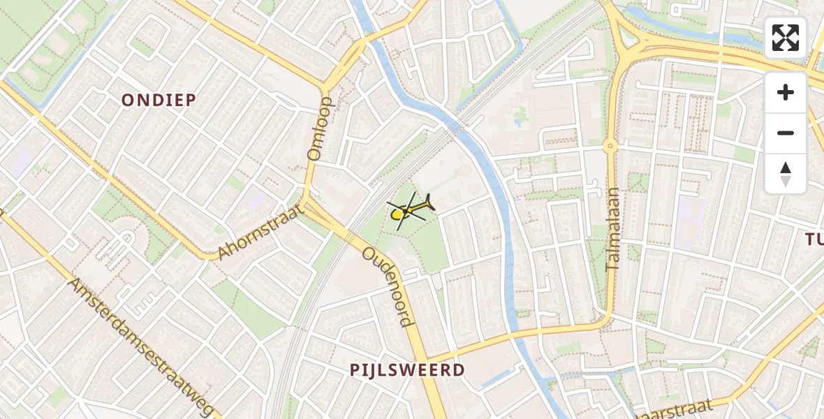 Routekaart van de vlucht: Lifeliner 1 naar Utrecht