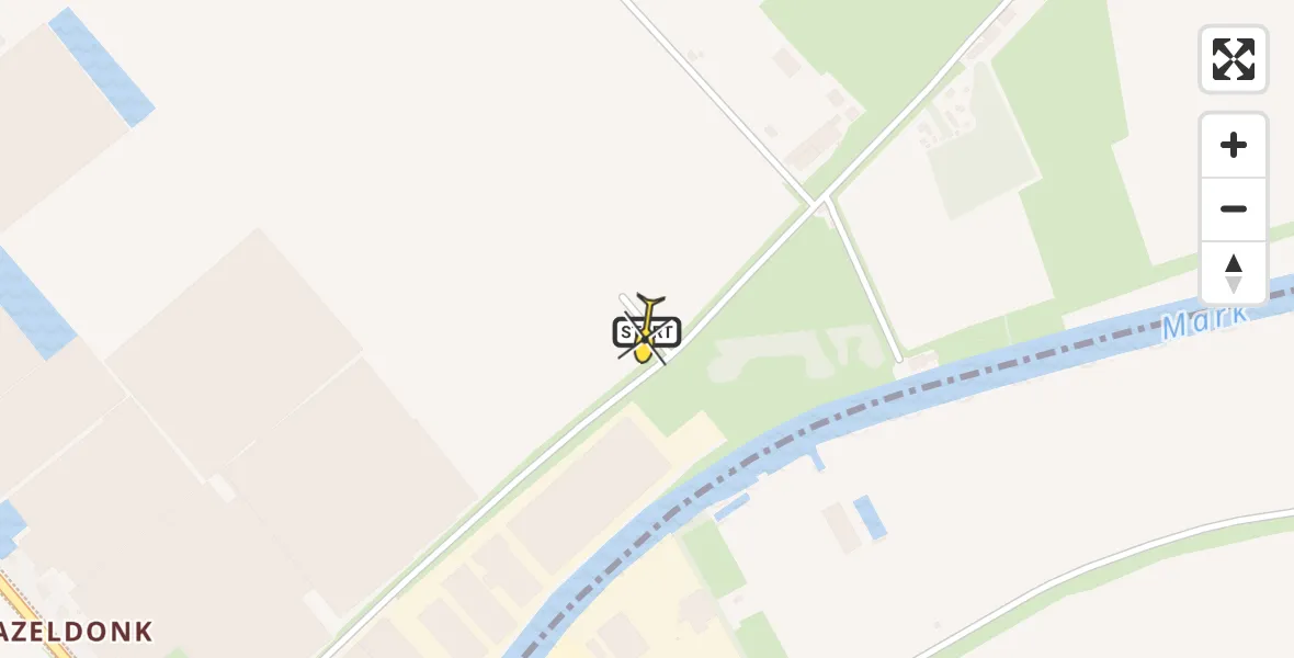 Routekaart van de vlucht: Lifeliner 2 naar Langeweg, Zuiddijk