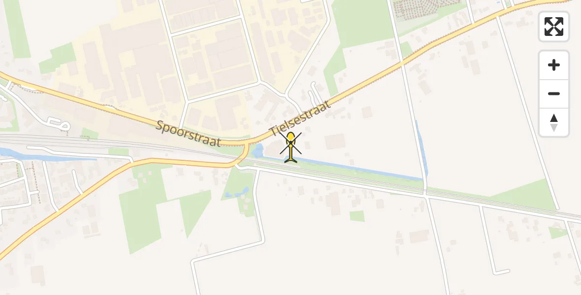 Routekaart van de vlucht: Lifeliner 3 naar Kesteren