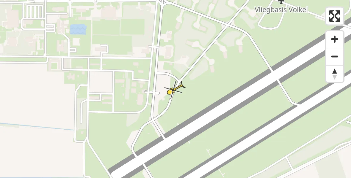 Routekaart van de vlucht: Lifeliner 3 naar Vliegbasis Volkel