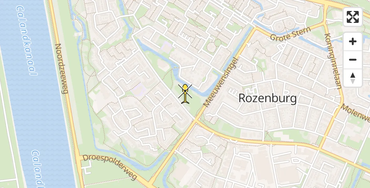 Routekaart van de vlucht: Lifeliner 2 naar Rozenburg