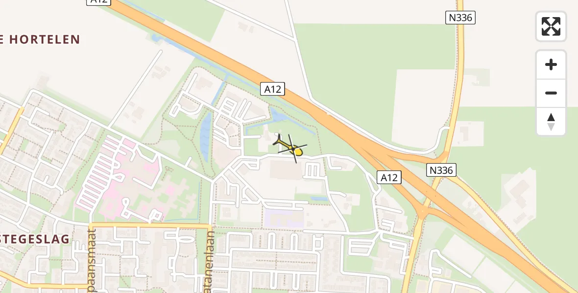 Routekaart van de vlucht: Lifeliner 3 naar Zevenaar