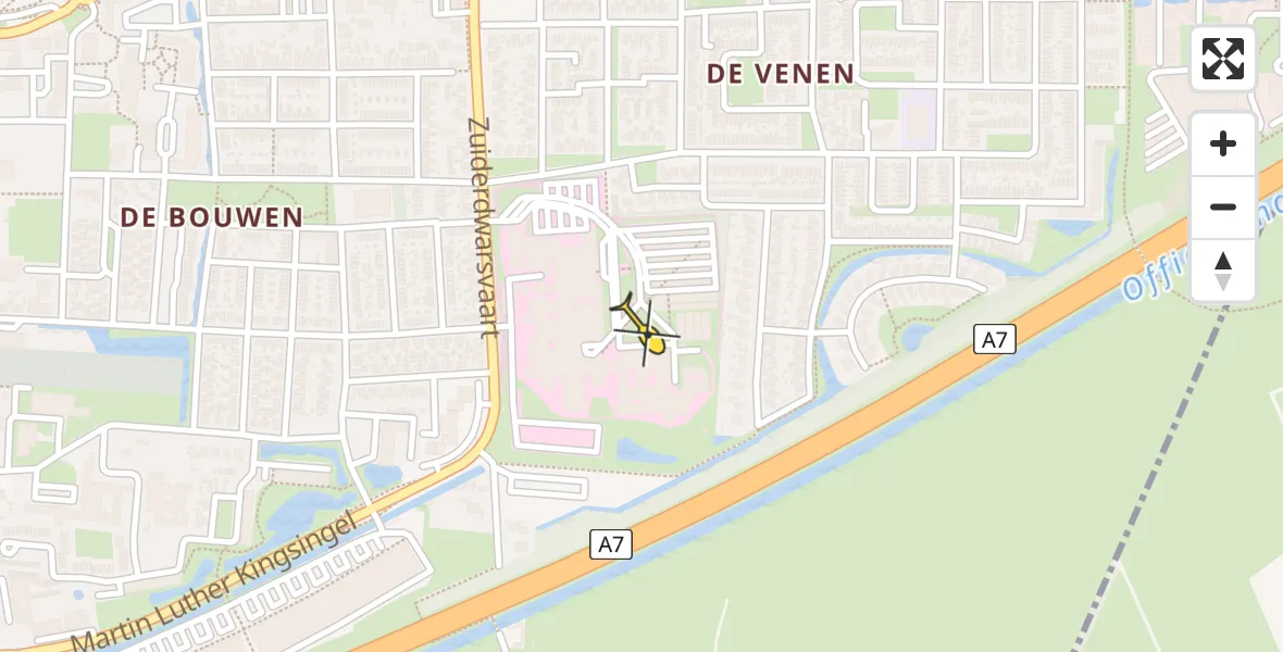 Routekaart van de vlucht: Lifeliner 4 naar Drachten