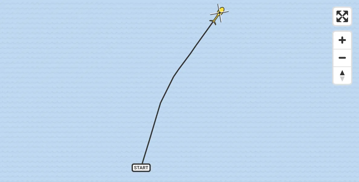 Routekaart van de vlucht: Kustwachthelikopter naar 