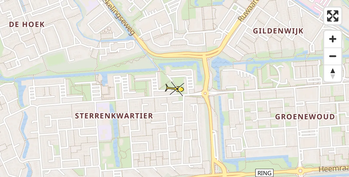 Routekaart van de vlucht: Lifeliner 2 naar Spijkenisse