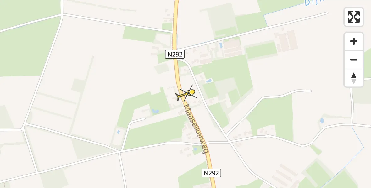 Routekaart van de vlucht: Lifeliner 3 naar Weert