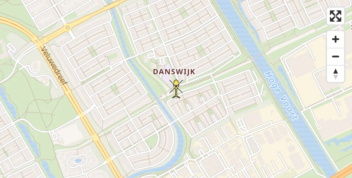 Routekaart van de vlucht: Lifeliner 1 naar Almere