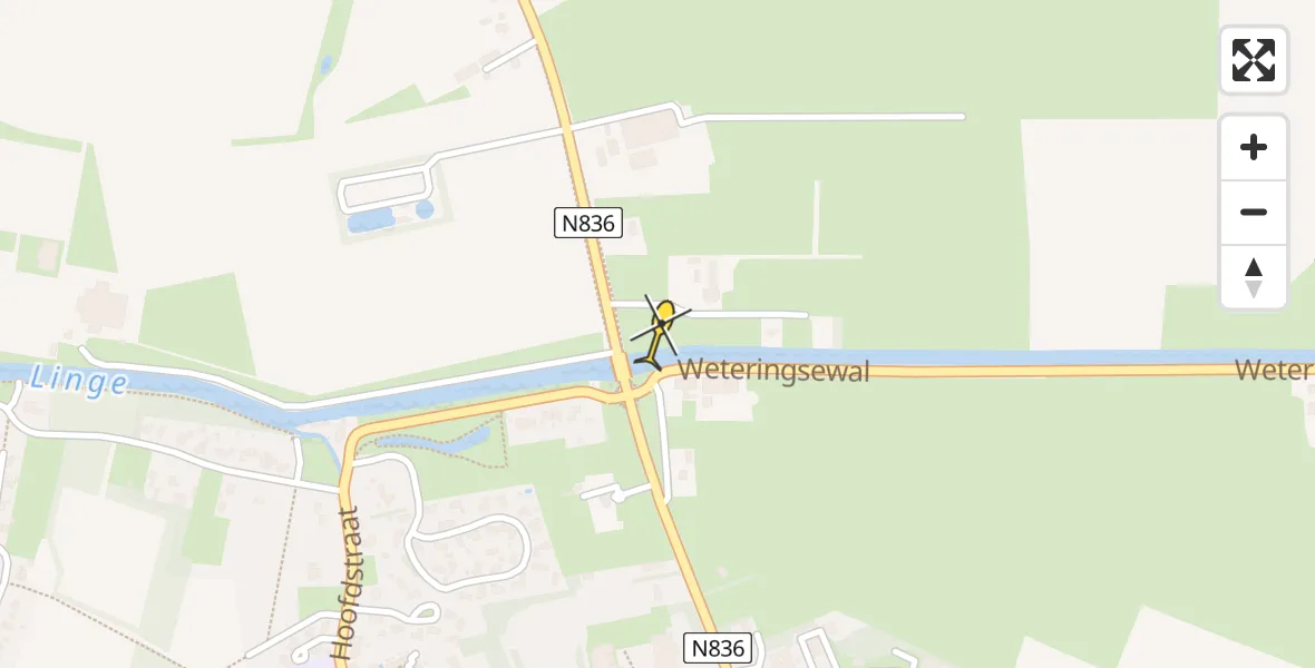 Routekaart van de vlucht: Lifeliner 3 naar Zetten