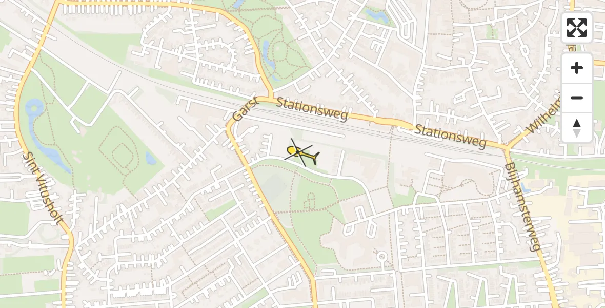 Routekaart van de vlucht: Lifeliner 4 naar Winschoten