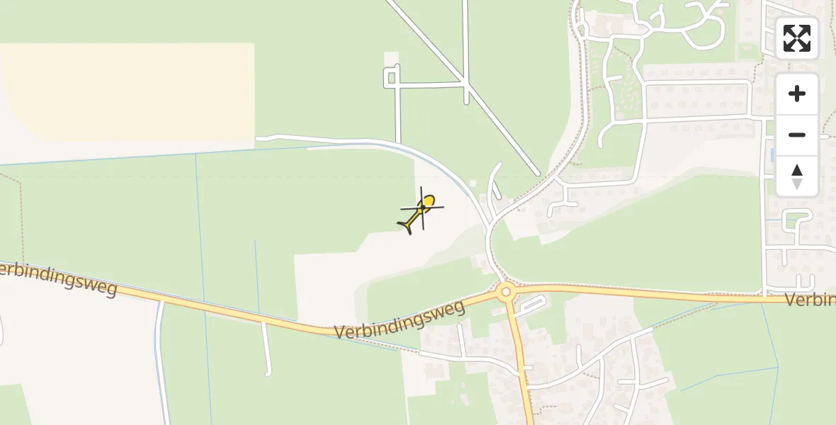 Routekaart van de vlucht: Ambulancehelikopter naar Ameland Airport Ballum