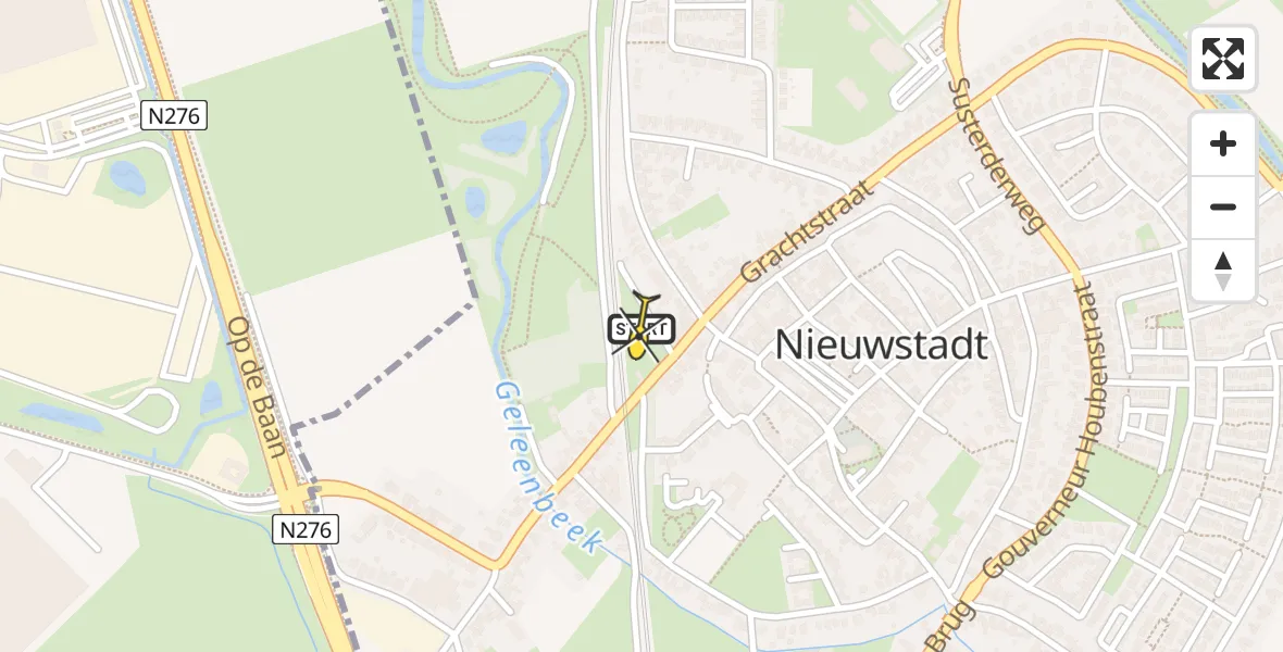 Routekaart van de vlucht: Lifeliner 3 naar Nieuwstadt, Limbrichterstraat