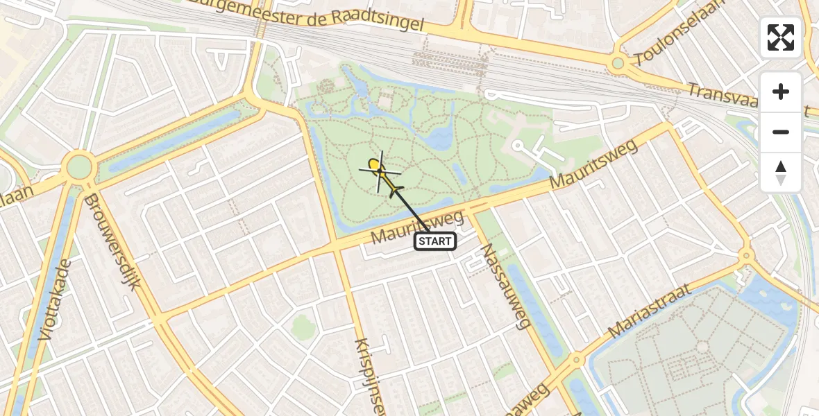 Routekaart van de vlucht: Lifeliner 2 naar Dordrecht, Árpád Weiszpad