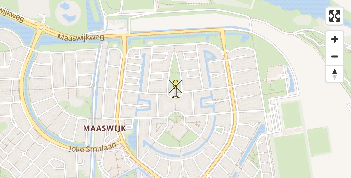 Routekaart van de vlucht: Lifeliner 2 naar Spijkenisse