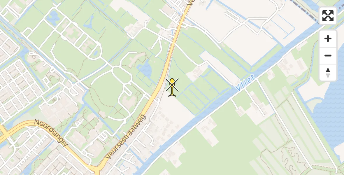 Routekaart van de vlucht: Lifeliner 2 naar Leidschendam