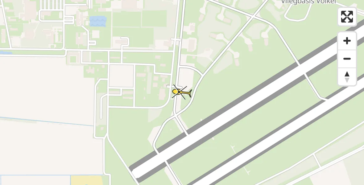 Routekaart van de vlucht: Lifeliner 3 naar Vliegbasis Volkel