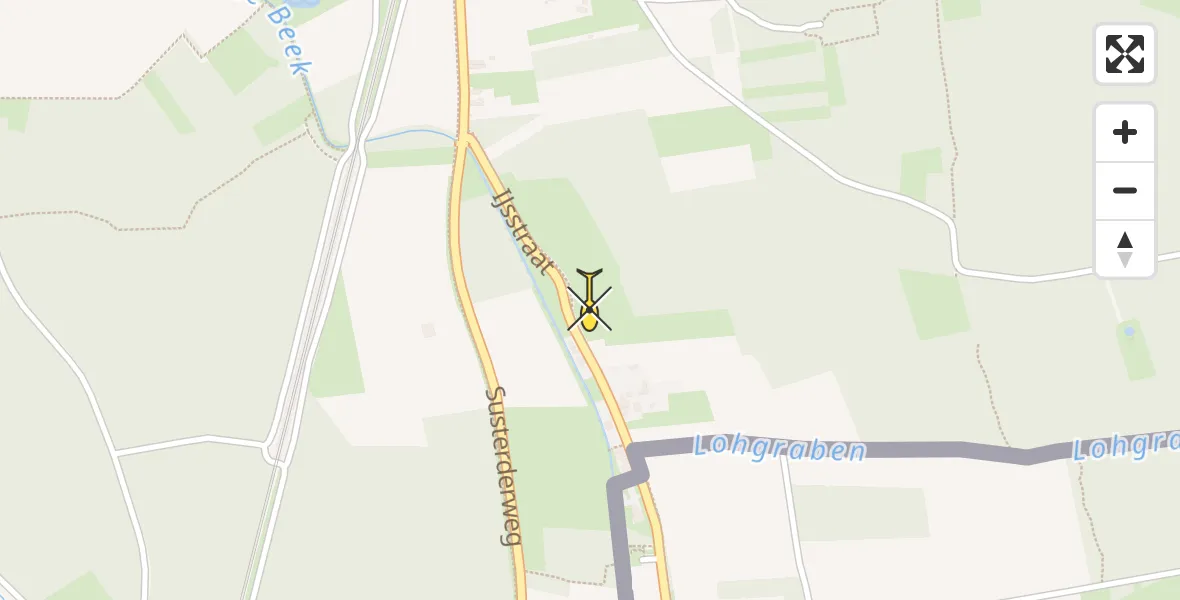Routekaart van de vlucht: Lifeliner 3 naar Susteren