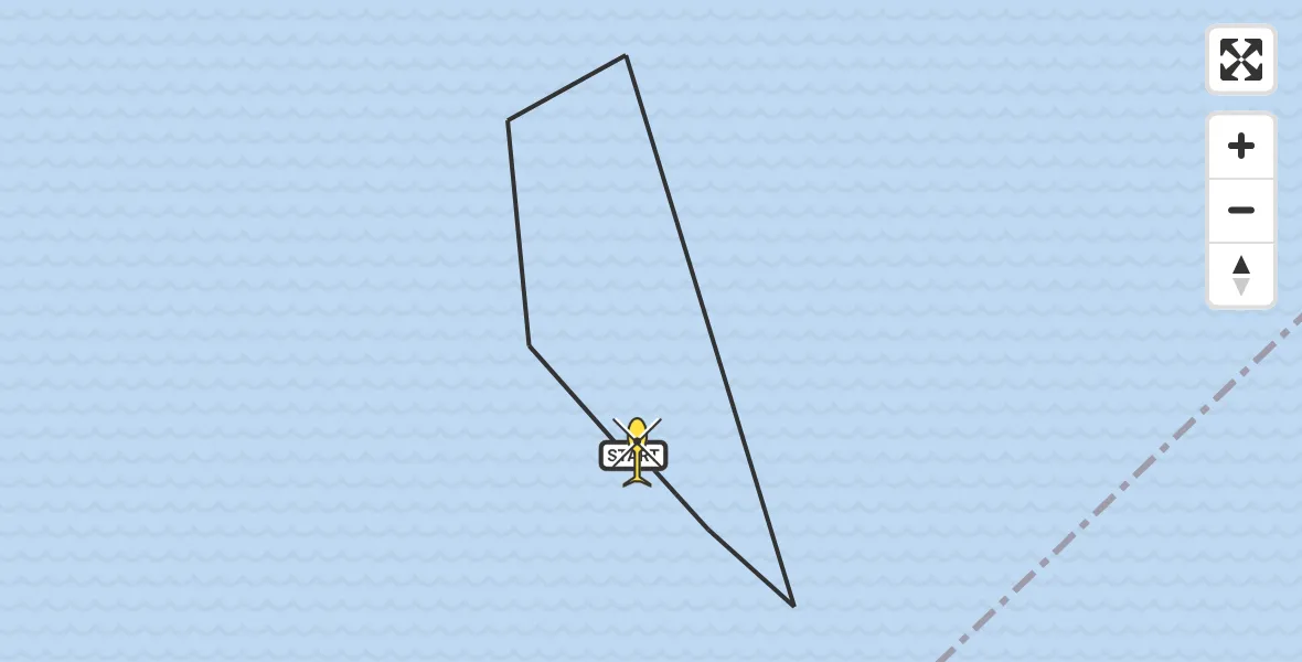 Routekaart van de vlucht: Kustwachthelikopter naar Medemblik