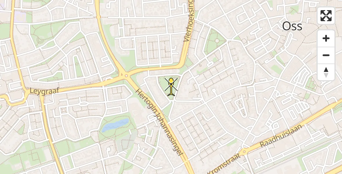 Routekaart van de vlucht: Lifeliner 3 naar Oss