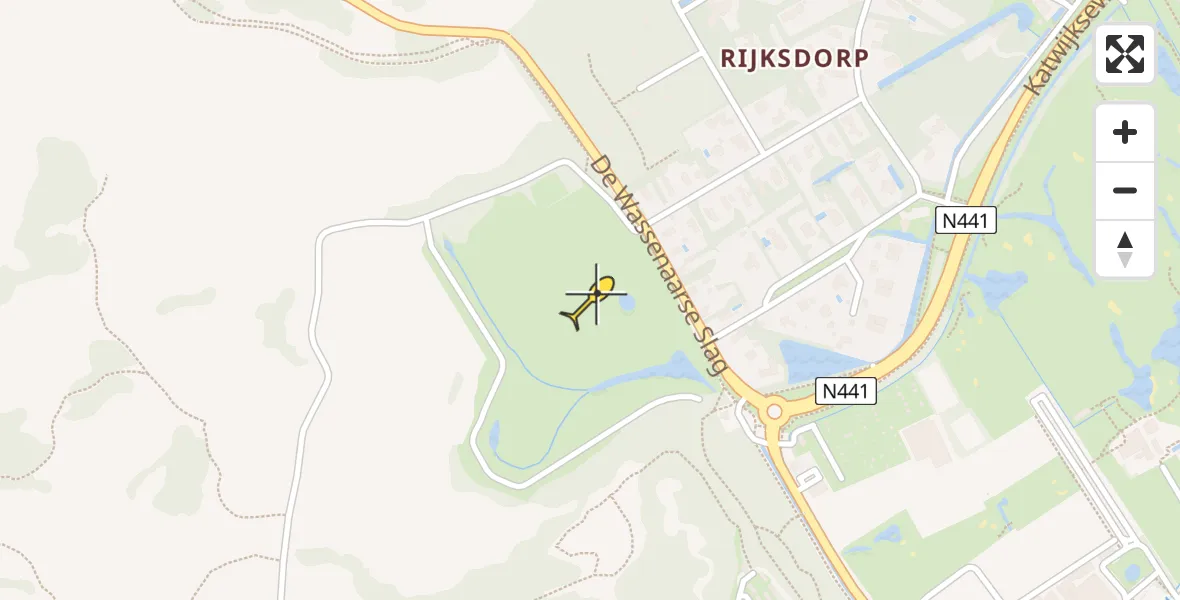 Routekaart van de vlucht: Lifeliner 2 naar Wassenaar