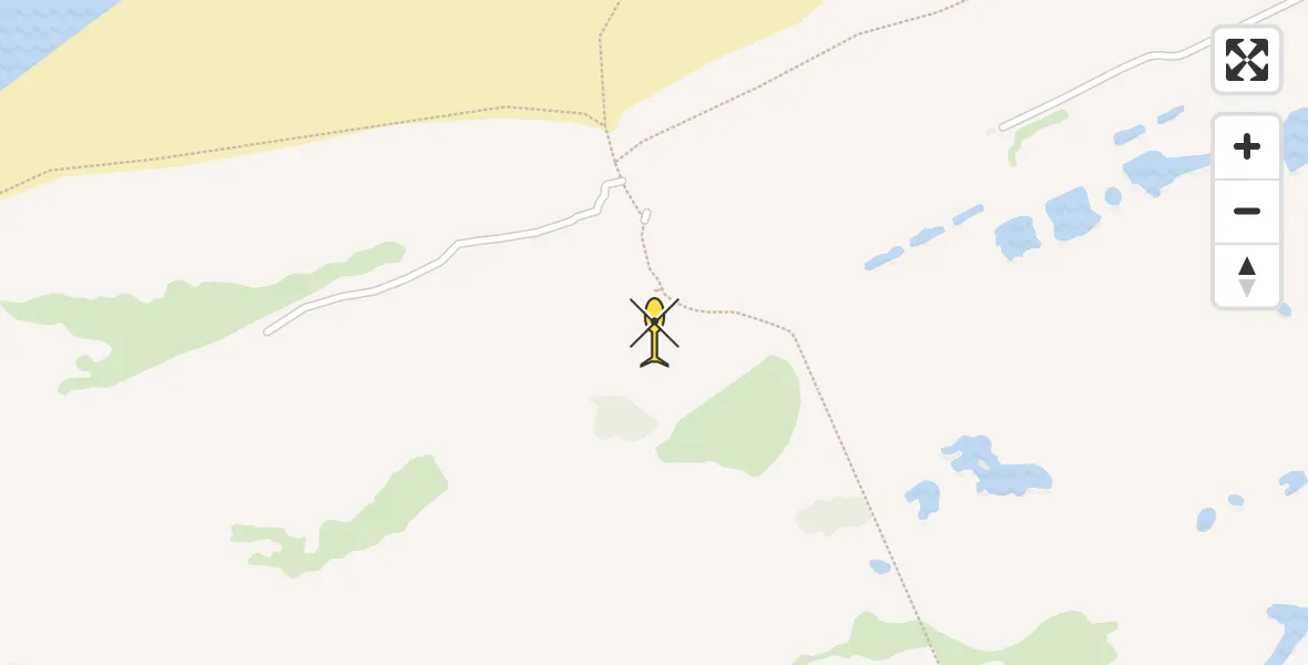 Routekaart van de vlucht: Lifeliner 1 naar Burgh-Haamstede