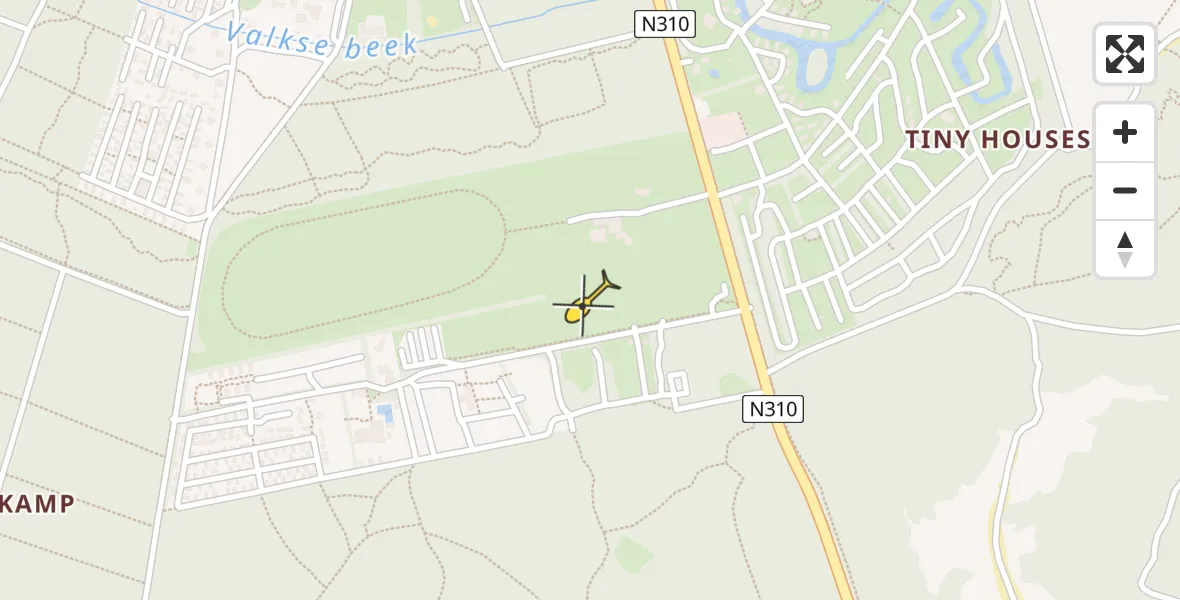 Routekaart van de vlucht: Lifeliner 3 naar Otterlo