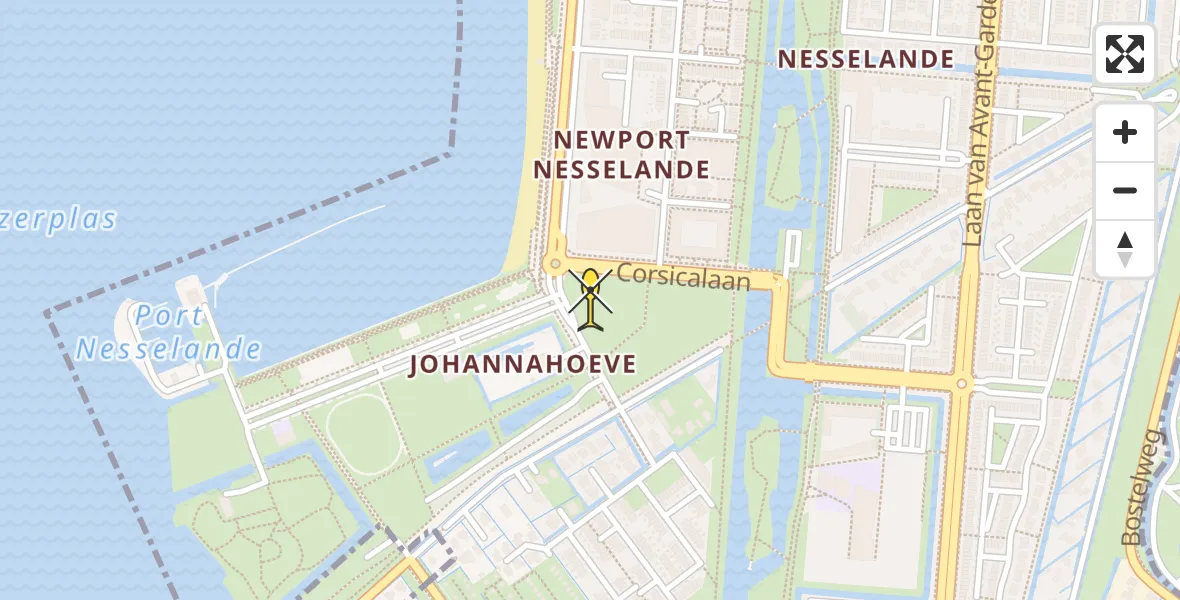 Routekaart van de vlucht: Lifeliner 2 naar Rotterdam