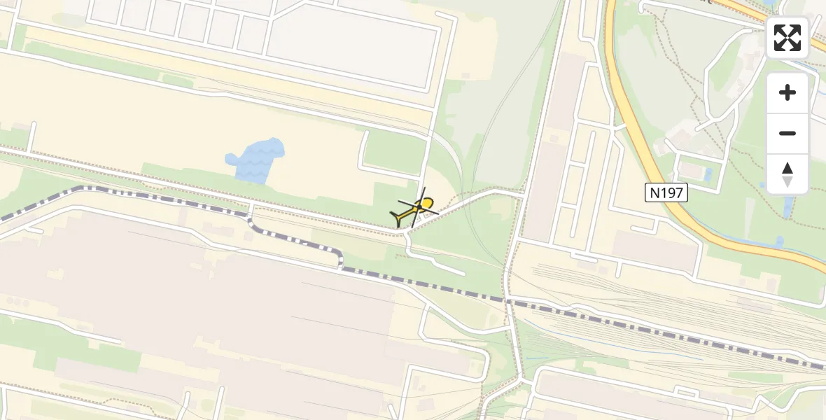 Routekaart van de vlucht: Lifeliner 2 naar Wijk aan Zee