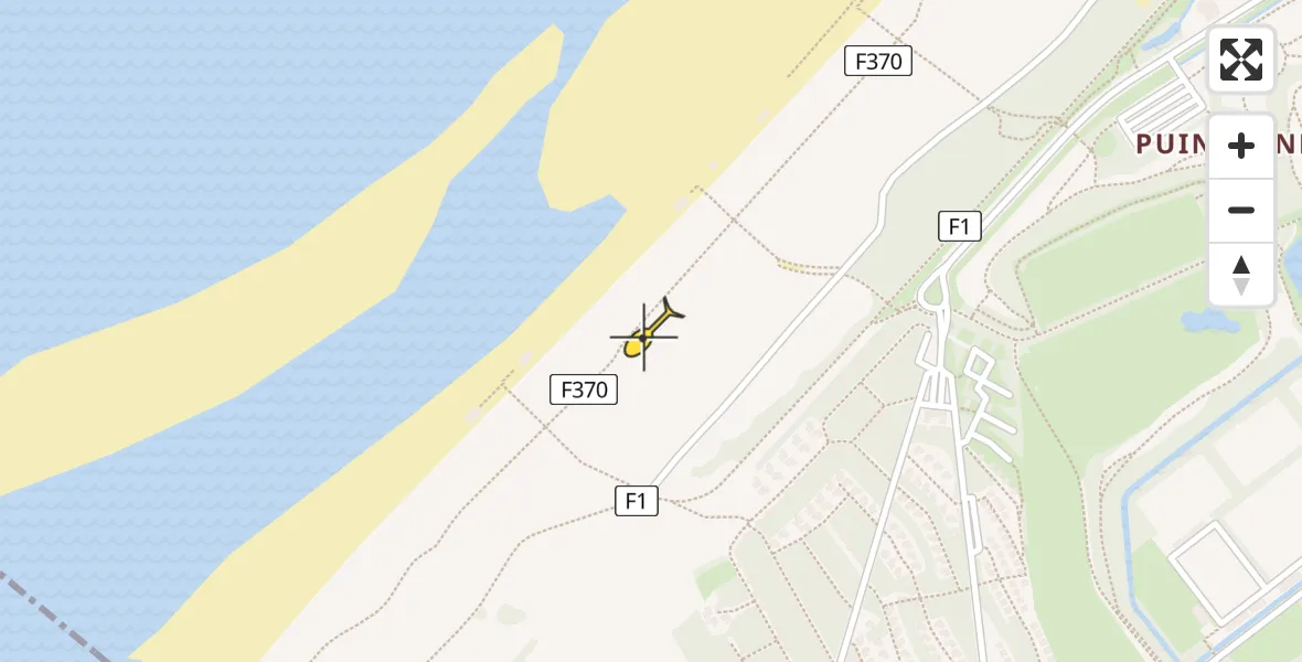 Vluchtroute Politiehelikopter van Den Haag naar Den Haag