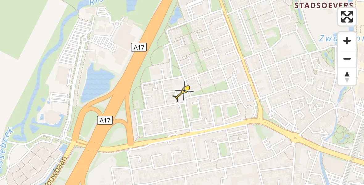 Routekaart van de vlucht: Lifeliner 2 naar Roosendaal